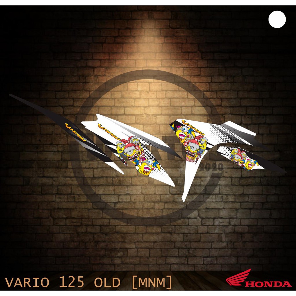 Striping Stiker Lis Decal Motor Vario Techno 125 Minion (Tahun 2012/2013/2014/2015/Vario 125 Old)