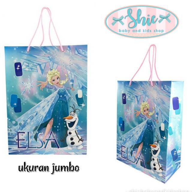 

paper bag tas kertas bungkus kado paperbag sansan wawa mickey mouse keropi frozen princess belle