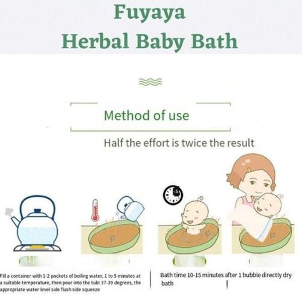 FUYAYA (1 SACHET) Herbal Tea Baby Bath / herbal bath / confinement bath /koyo / Herbal Mandi Buat Anak (1 SACHET) / Masuk angin / flu / koyo / alergi / batuk pilek / sakit perut / kembung