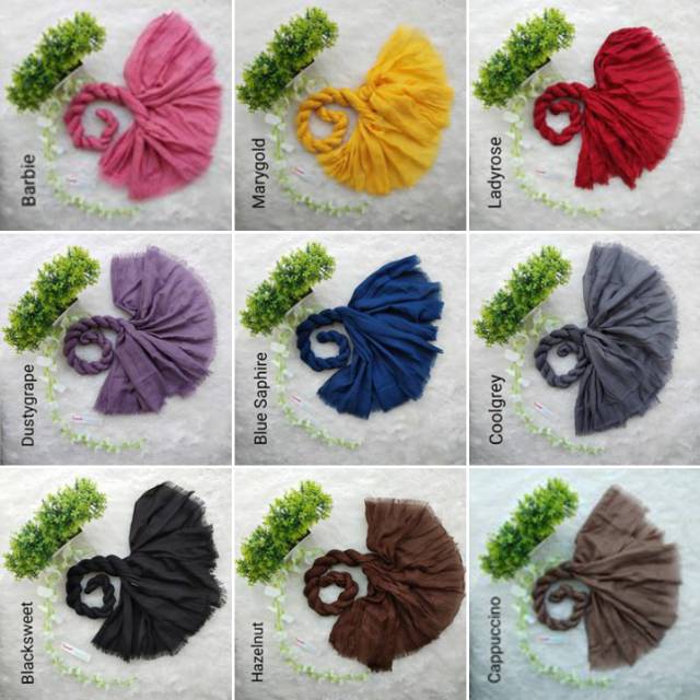 PROMO (50rb=4pcs) Pashmina Kusut