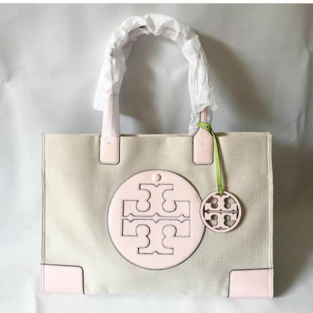 TORY BURCH ELLA MINI CANVAS TOTE