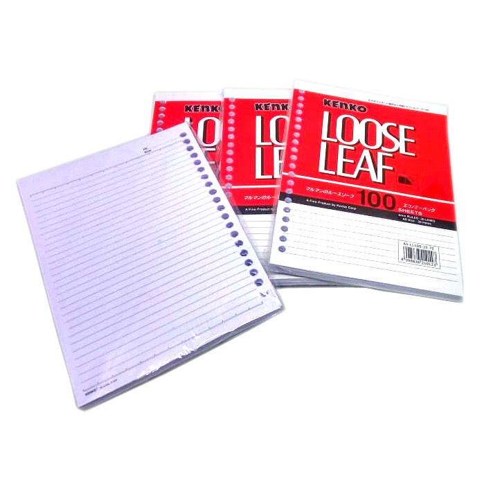 

KENKO LOOSE LEAF A5 100 SHEET - LOOSE LEAF KENKO