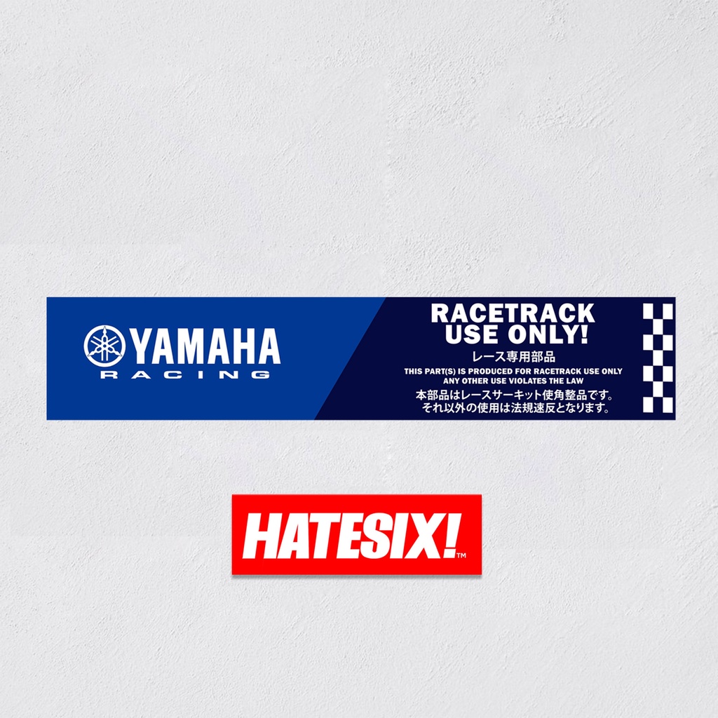 Stiker Decal Race only JDM motor  Hatesix