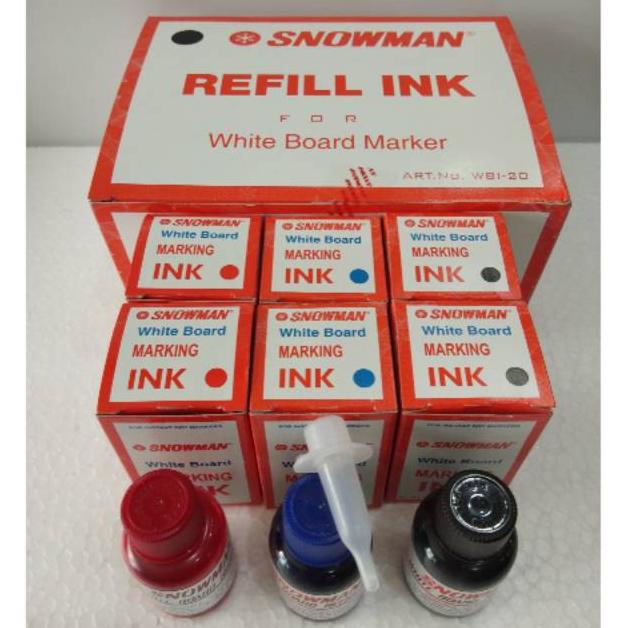 

[(BAYAR DITEMPAT) TINTA SPIDOL WHITEBOARD SNWOMAN / SNOWMAN WHITE BOARD MARKING INK / REFFIL SPIDOL