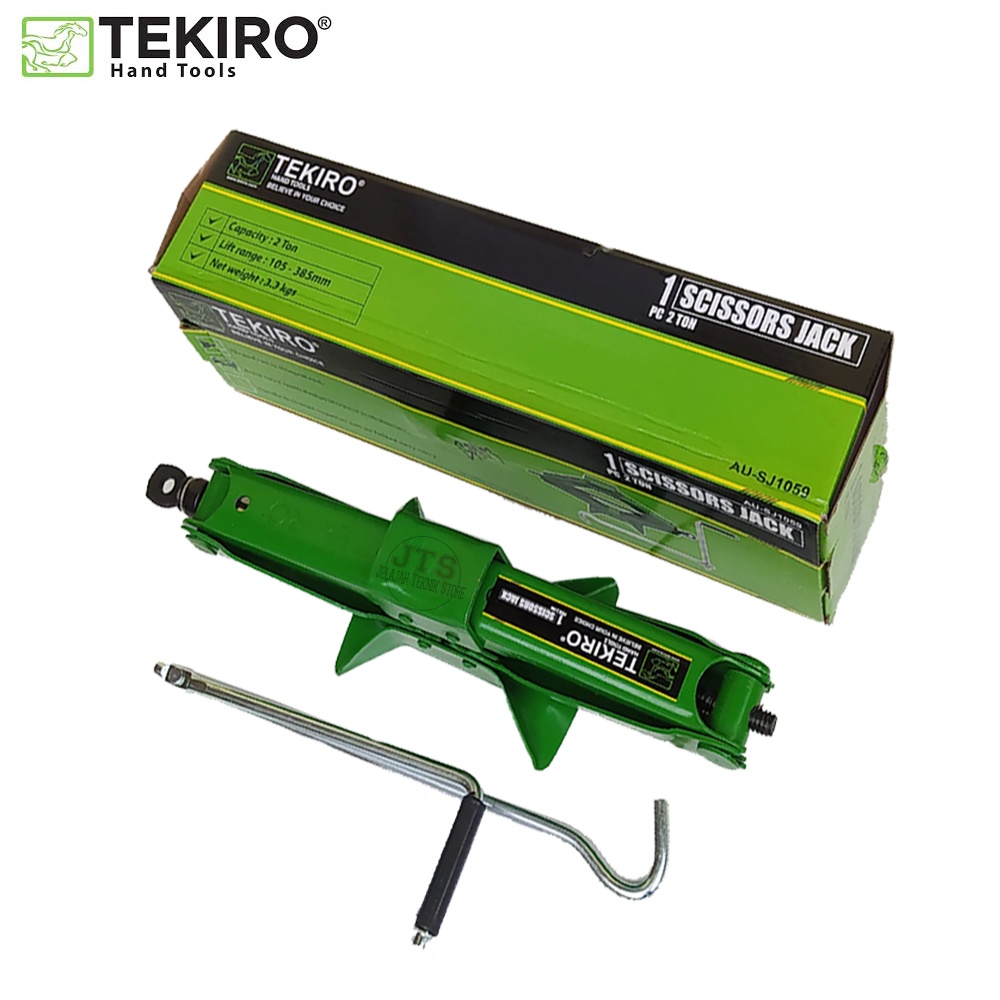 ORIGINAL TEKIRO Dongkrak Jembatan 2Ton Scissors Jack 2T Pendongkrak Mobil Model Ulir / Dongkrak