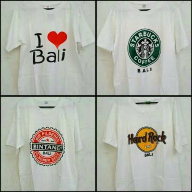 Kaos Distro bali katun halus tebal