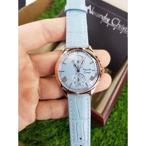 alexandre christie 2943bf roaegold blue wanita