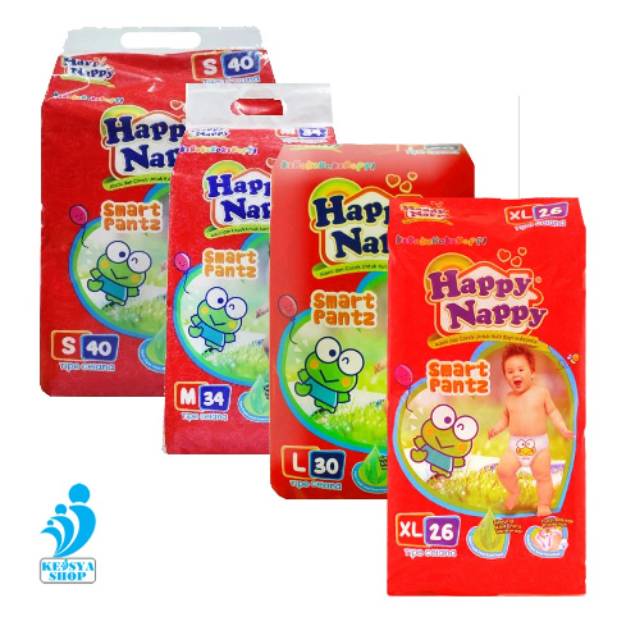 Happy Nappy Smart Pants S40 M34 L30 XL26 XL26