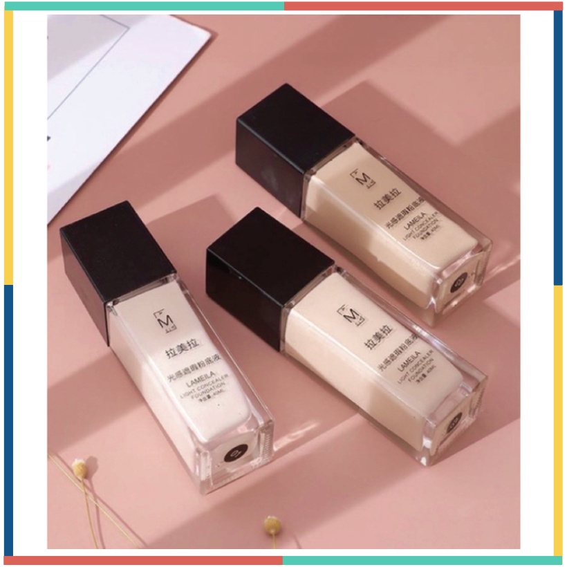 LAMEILA Foundation Light Concealer Cair Tahan Air LA049 3020