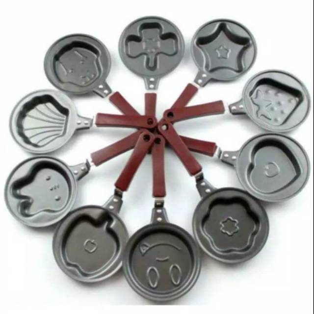 Frypan mini#teflon mini karakter#cetakan telor