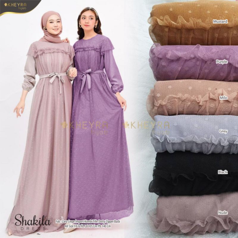 Maxy dress shakila bahan crepe zara