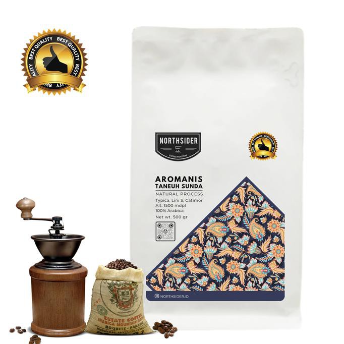

KOPI BIJI ARABIKA AROMANIS NATURAL - 500GR NORTHSIDER COFFEE - BIJI KOPI