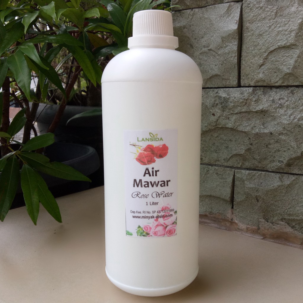 Air Mawar 1000 ml / Beauty Rose Floral Water 1 L / Hydrosol RoseWater Toner