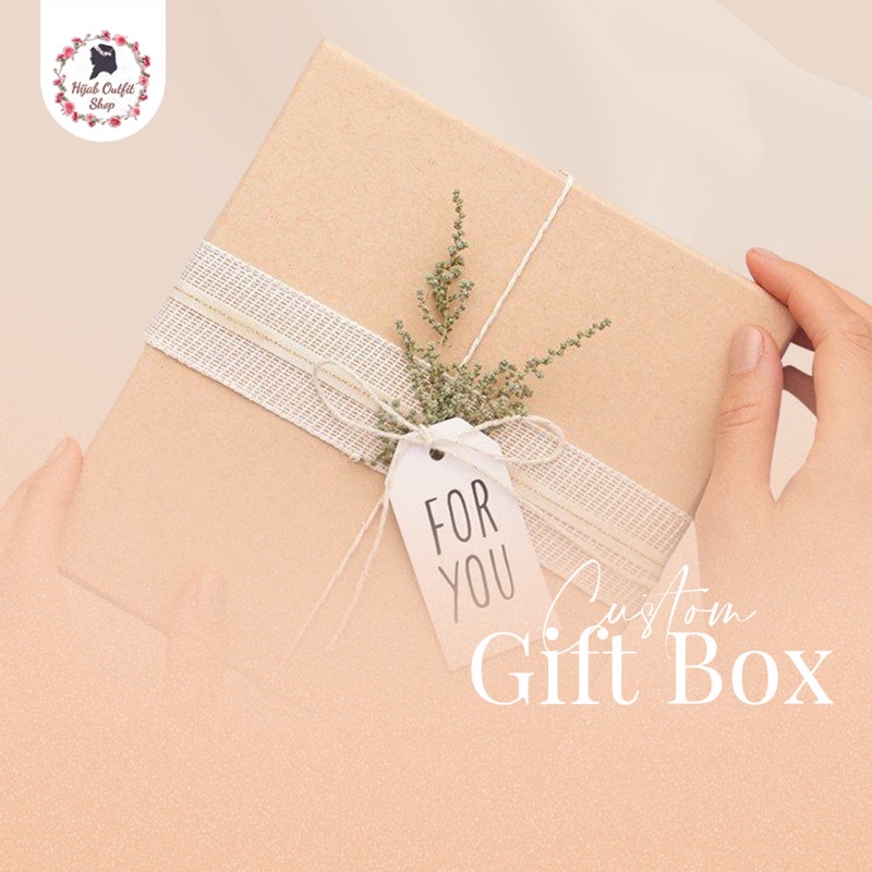 

CUSTOM GIFT BOX / tambahan kertas kado box hampers
