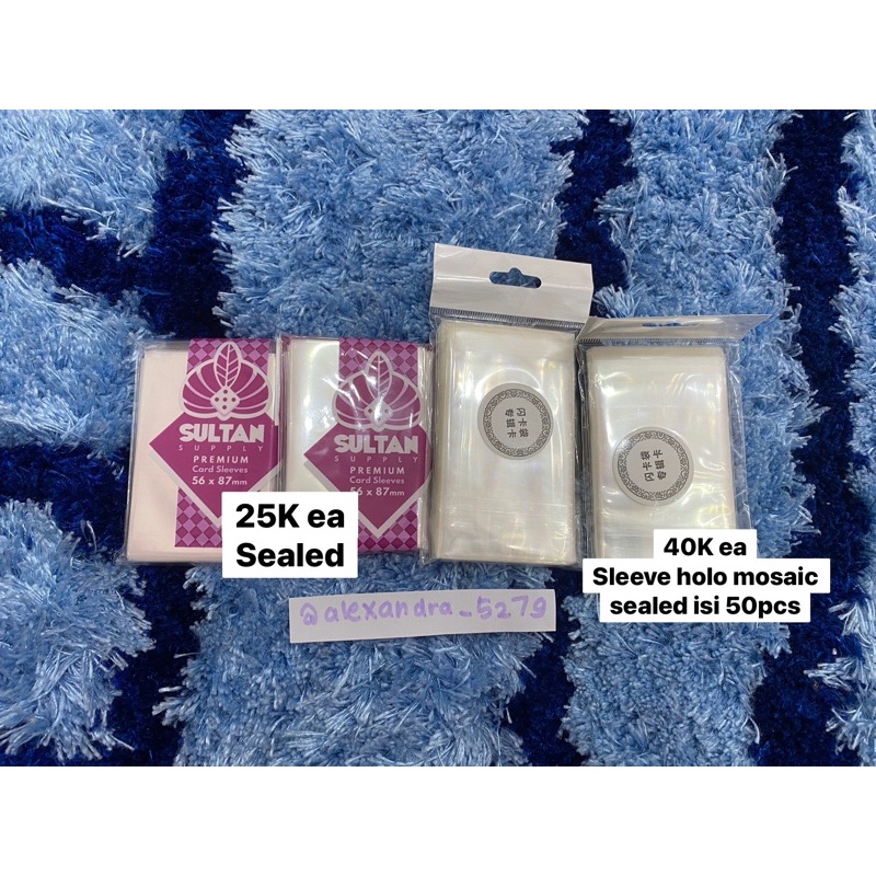 sleeve photocard pc amethyst & holo sealed mosaic