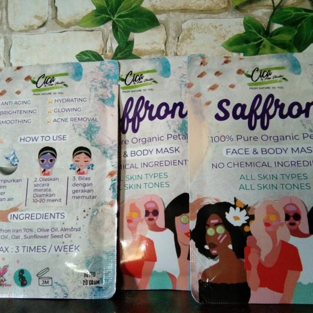 Saffron face & body mask