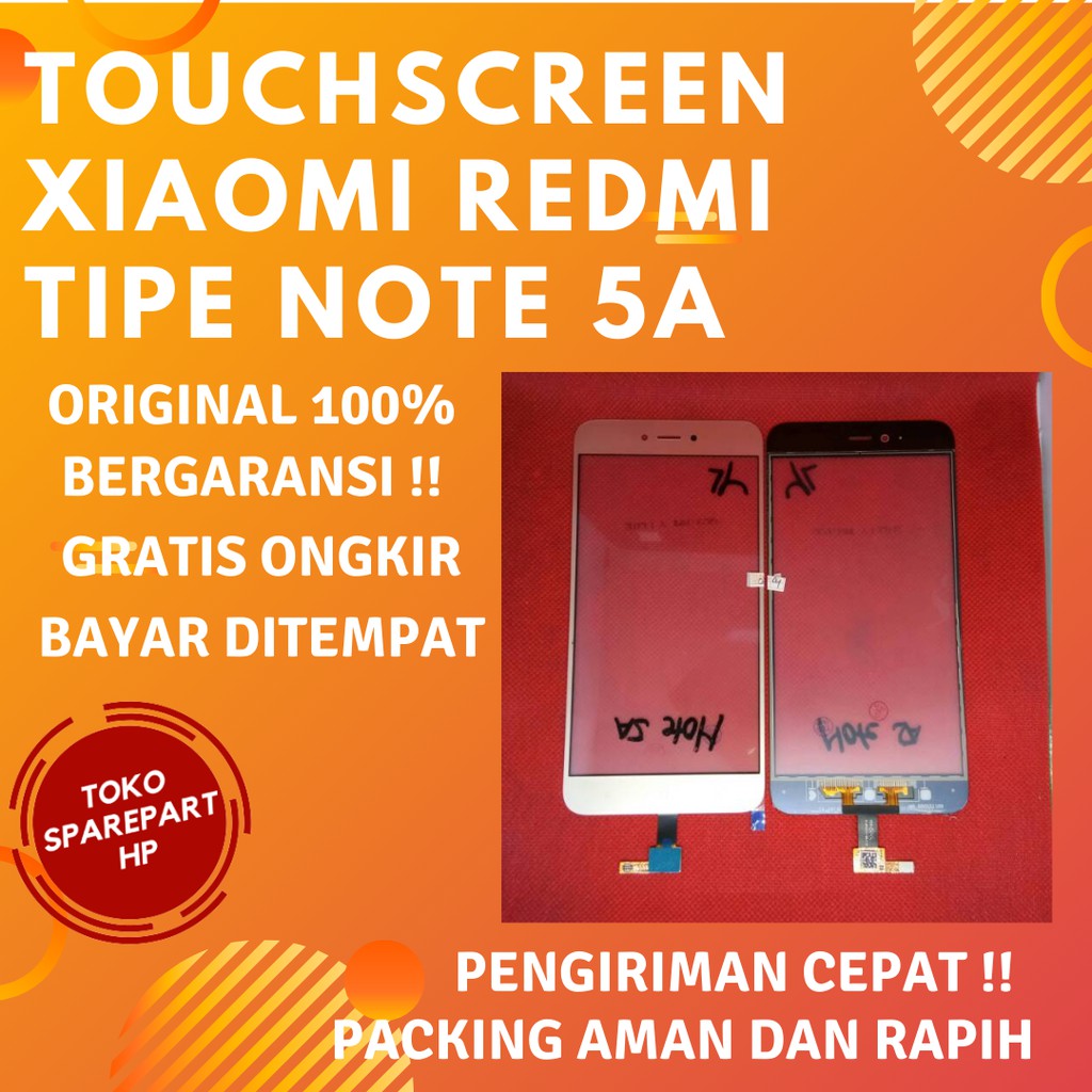 Tc Hp Xiaomi Note 5a Ori Touchscreen xiaomi redmi not 5a original Ts Layar sentuh redmi note 5a