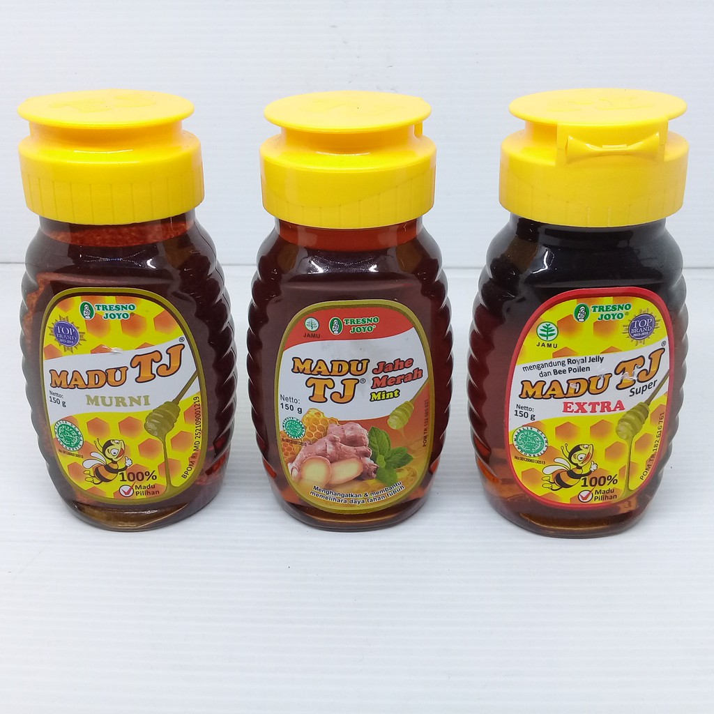 

Madu TJ Botol Murni / Extra / Jahe Merah Mint 150 gram