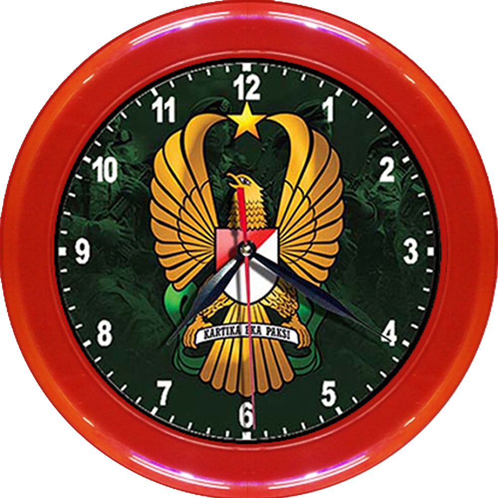 JAM DINDING TNI-AD   (DIAMETER 30CM)