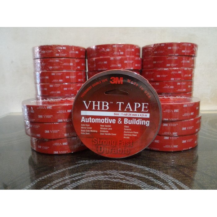 

BEST SELLER Double Tape 3M VHB 24mm x 4-5 m ORIGINAL / DOUBLE FOAM TAPE