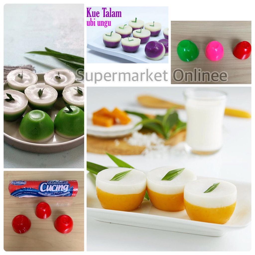 Cetakan Kue Agar Ager Loyang Mini Cup Jelly Coklat Puding Cake Mold Apem Mangkok Cucing Isi 12pcs