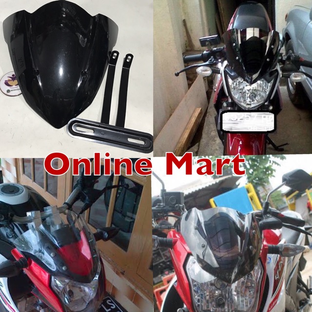 visor vixion lightning NVL model ninja plus breket plat no