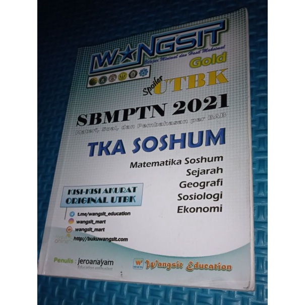 PRELOVED Buku Wangsit Gold TKA Soshum 2021