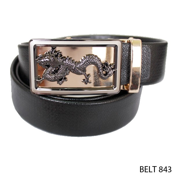 Ikat Pinggang Semi Kulit Pria SEMI KULIT HITAM – BELT 843