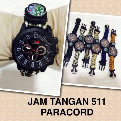 Jam Tangan 5.11 Paracord, Jam Pria, Aksesoris Tactical Jam Tangan Analog Unik Murah