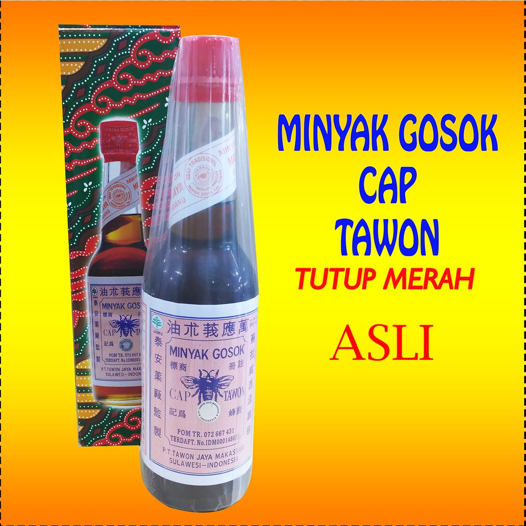 Minyak Gosok Cap Tawon Tutup Merah ASLI