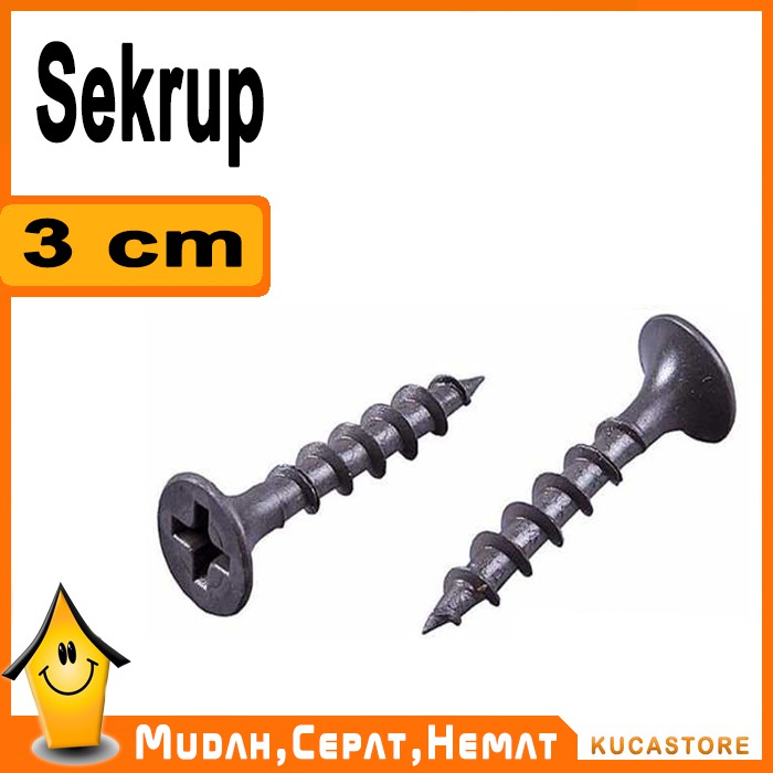 Sekrup Skrup Kayu Panjang 3 cm