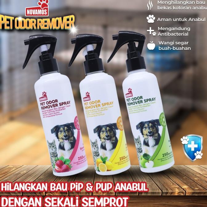 NOVAMOS Penghilang Bau Kotoran Kucing & Anjing - Paket All Varian