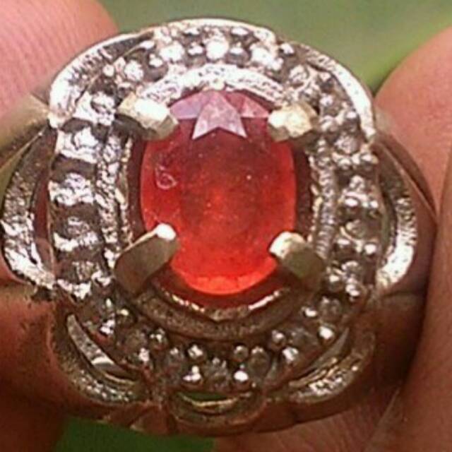DISKON NATURAL ORANGE SAPPHIRE SAFIR PADPARADSCHA ORIGINAL ASLI ALAM KWALITAS SUPER CERAH MULUS