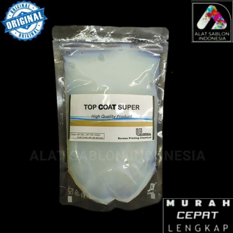 TOP COAT SUPER PENGKILAP SABLON 250GR