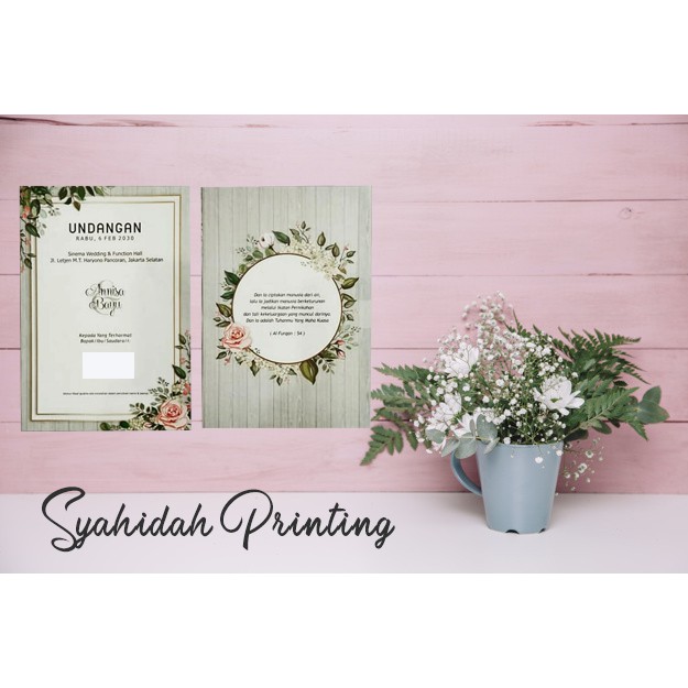 undangan pernikahan unik, undangan vintage, undangan rustik, undangan murah, undangan kekinian