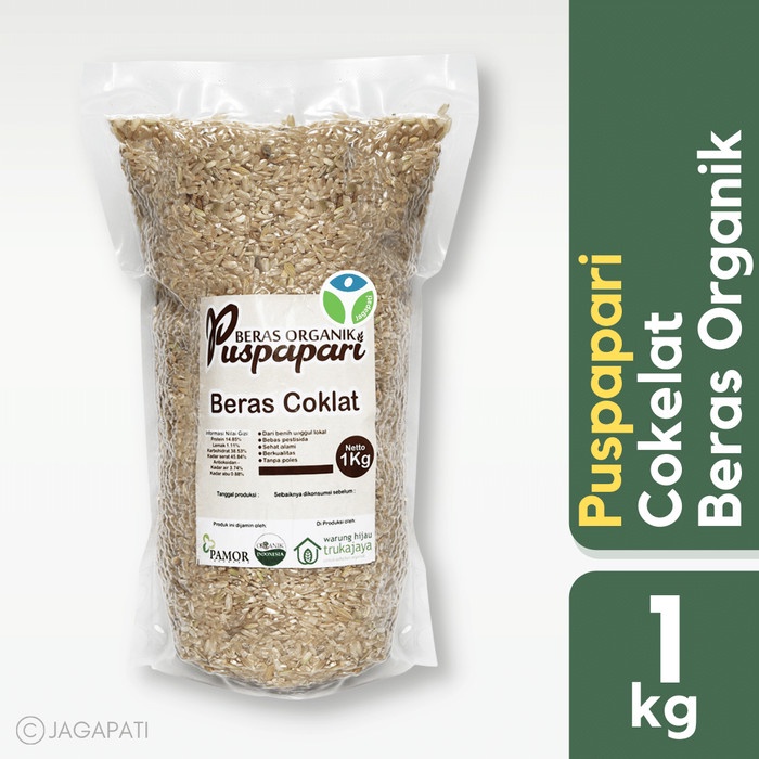 

gr011ttr Trukajaya - Beras Coklat Vakum 1 Kg - Beras Coklat Organik Puspapari Sv012Ss