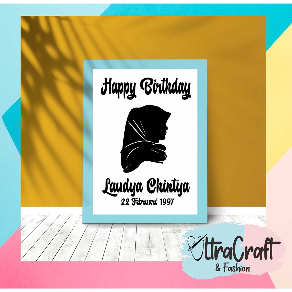 

Kado Ulang Tahun Kado Unik Siluet Wajah Simple Elegant