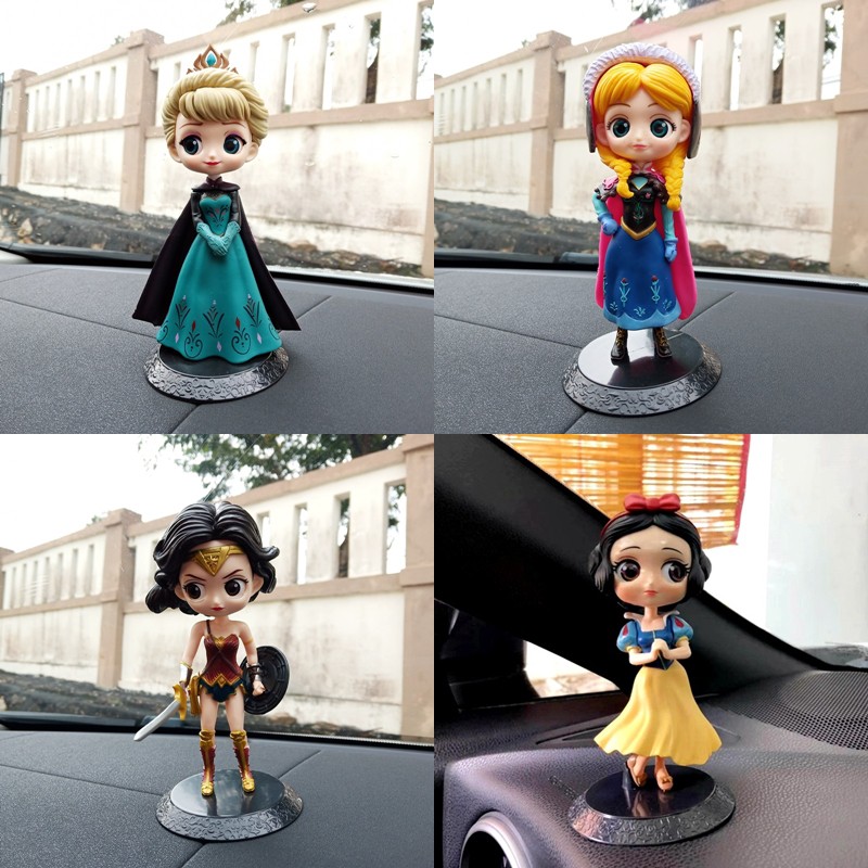Pajangan Dashboard Mobil Limited Figure FROZEN ELSA PRINCESS dan ANNA ORIGINAL