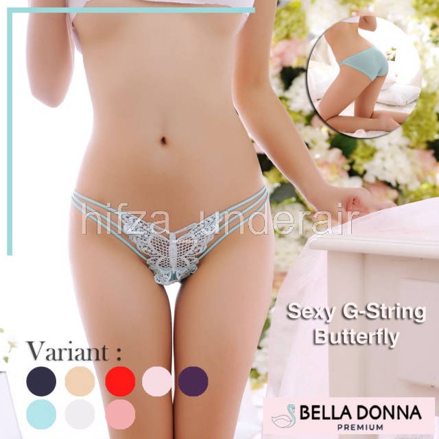 hifza_underair - CELANA DALAM KUPU-KUPU TRANSPARANT ALL SIZE CD WANITA SEXY GSTRING (CD-014)