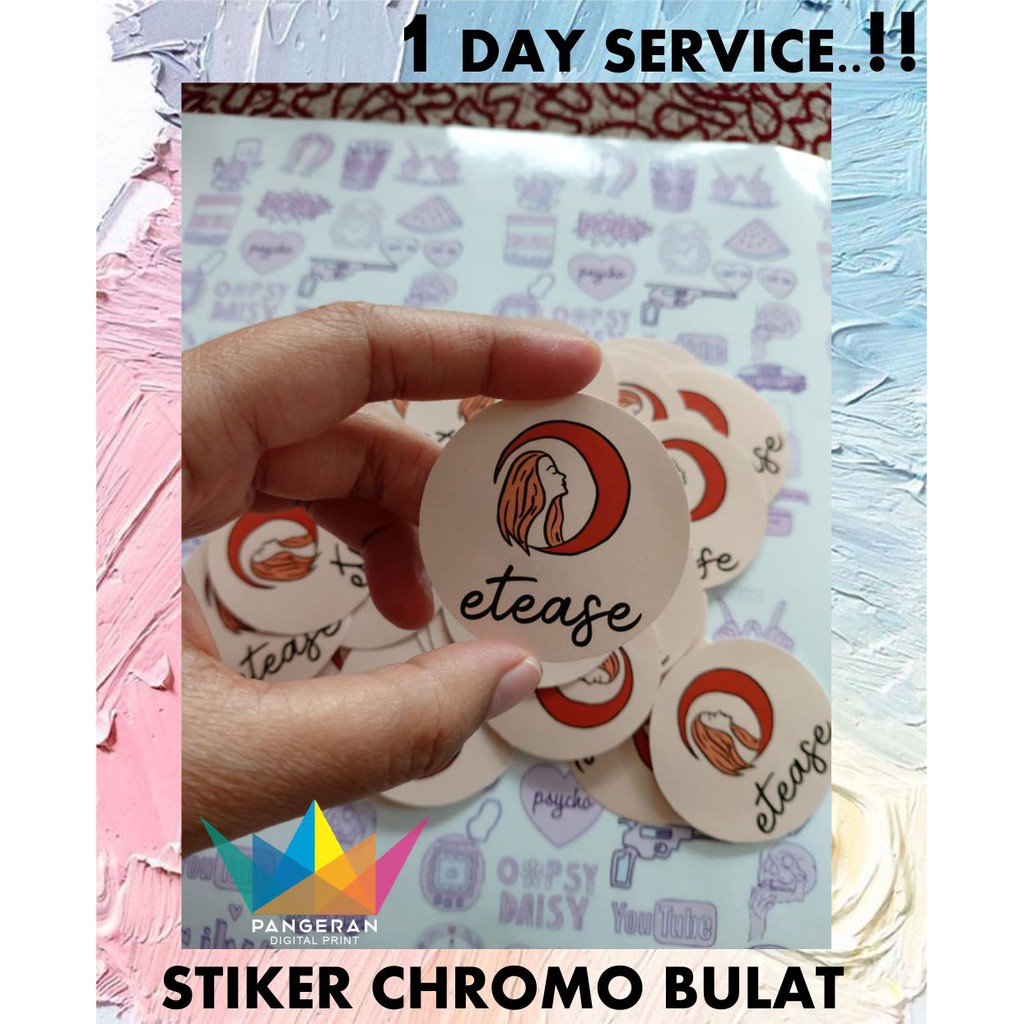 

[SC- TERMURAH ] Cetak STIKER BULAT BESAR CHROMO NO CUTTING LOGO MAKANAN CUSTOM KEMASAN BOTOL OLSHOP