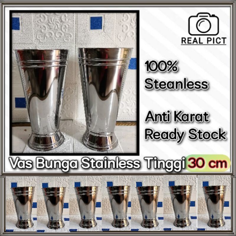 VAS BUNGA DEKORASI  / POT BUNGA DEKORASI ( Tinggi 30 cm )