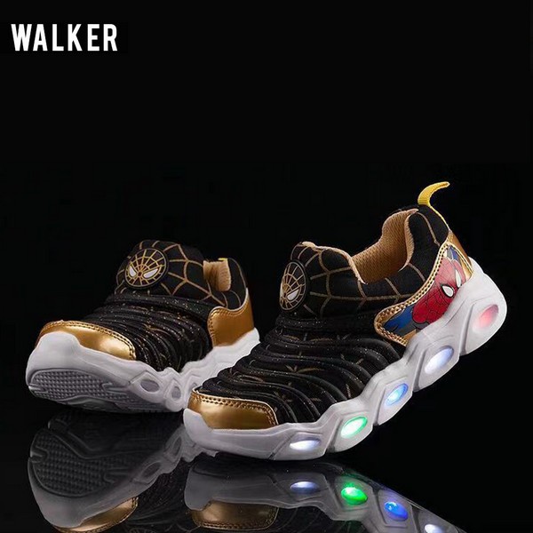 LKM208 Sepatu Sneaker Anak Laki Lampu LED Spiderman Ironman Captain America [1KG 3PC] IBU&BAYI