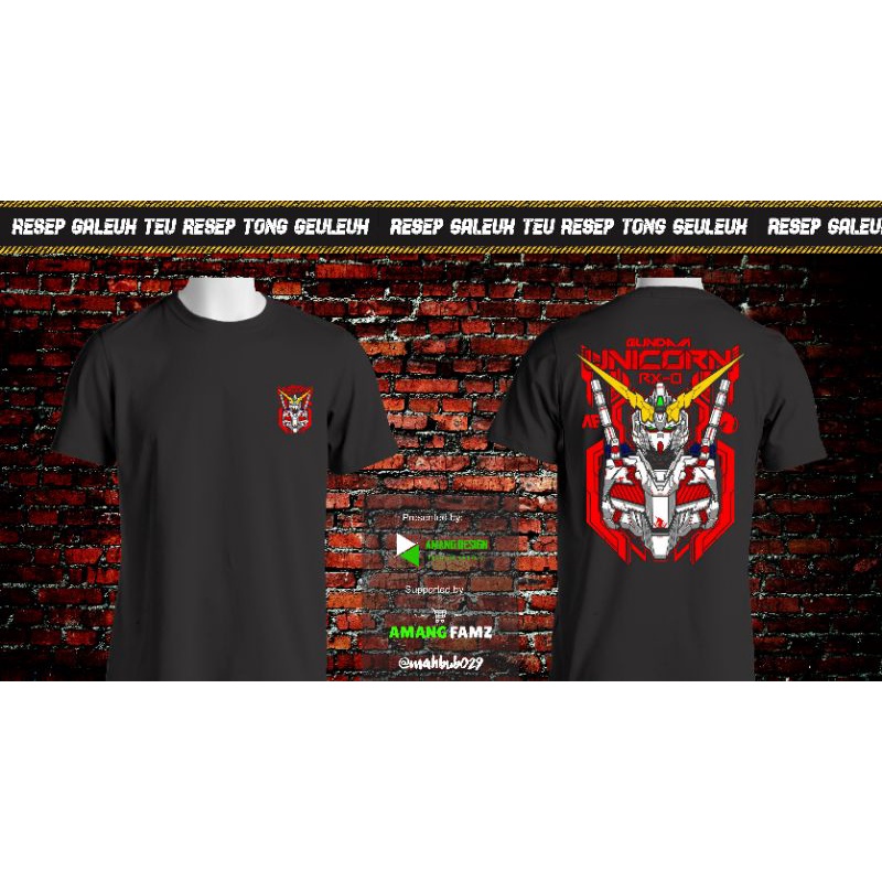 Kaos Baju Anime Gundam Unicorn Kaos Anime Gundam Terbaru Kaos Anime Gundam Terlaris