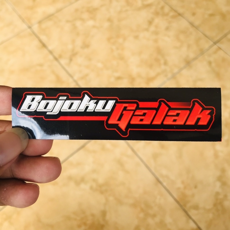 Stiker Bojoku Galak Motor Racing Herex Vynil Anti Air Bijian - Soundbalapblitar