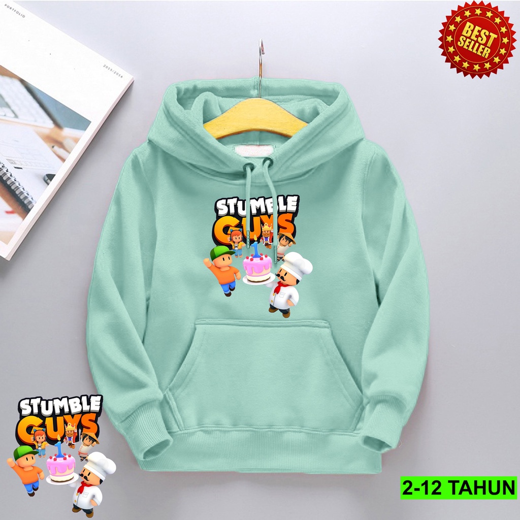 Hoodie Anak STUMBLE GUYS Untuk Anak Perempuan dan Cowok Usia 2 - 12 Tahun Jaket Sweater COD