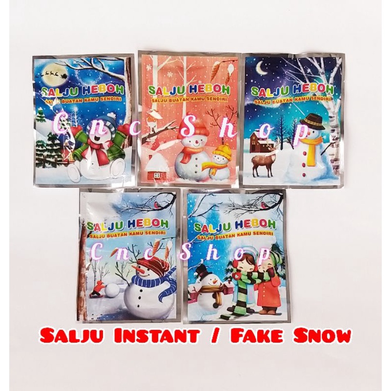 Mainan Pasir Salju Putih/ Salju Instant/ Fake Snow Sensory Play Unik Murah