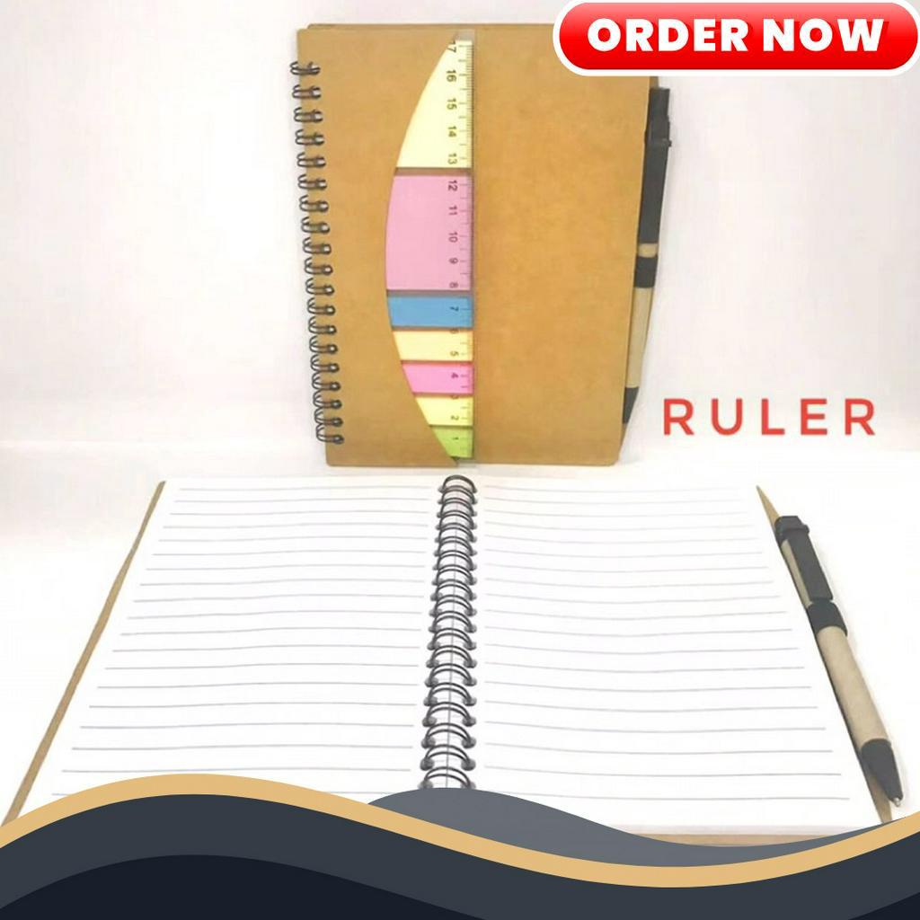 

HEBOH Memo ruler memo pengaris memo post it memo sticky it memo souvenir barang promosi sticky notes notes notebook buku tulis buku memo
