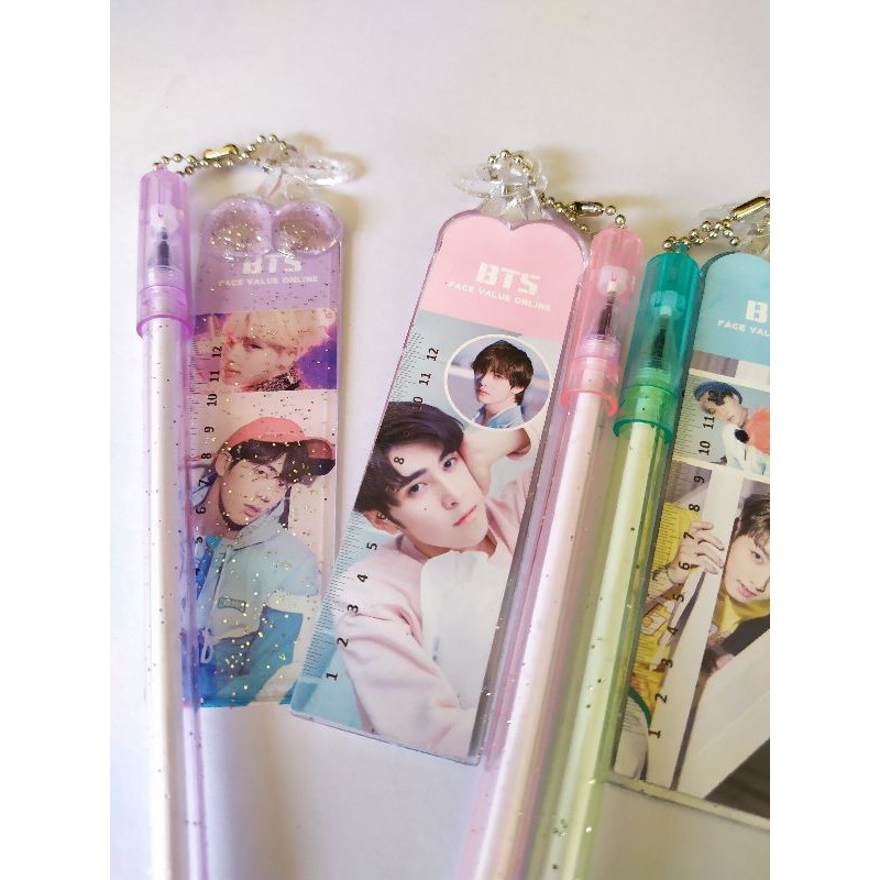 

pulpen gel character gantungan penggaris 12 pcs