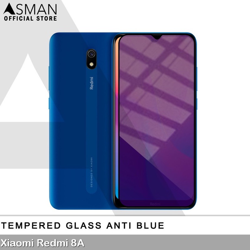 Tempered Glass Blue Light Full Lem Xiaomi Redmi 8A Anti Radiasi Screen Protector