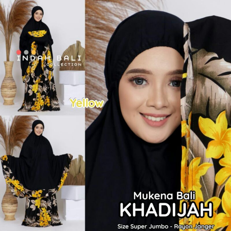 MUKENA TERMURAH KHADIJAH SUPER JUMBO (GESER GAMBAR)